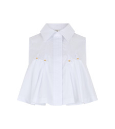 [ELISABETTA FRANCHI] Shirts Sleeveless SS26 CA163_100