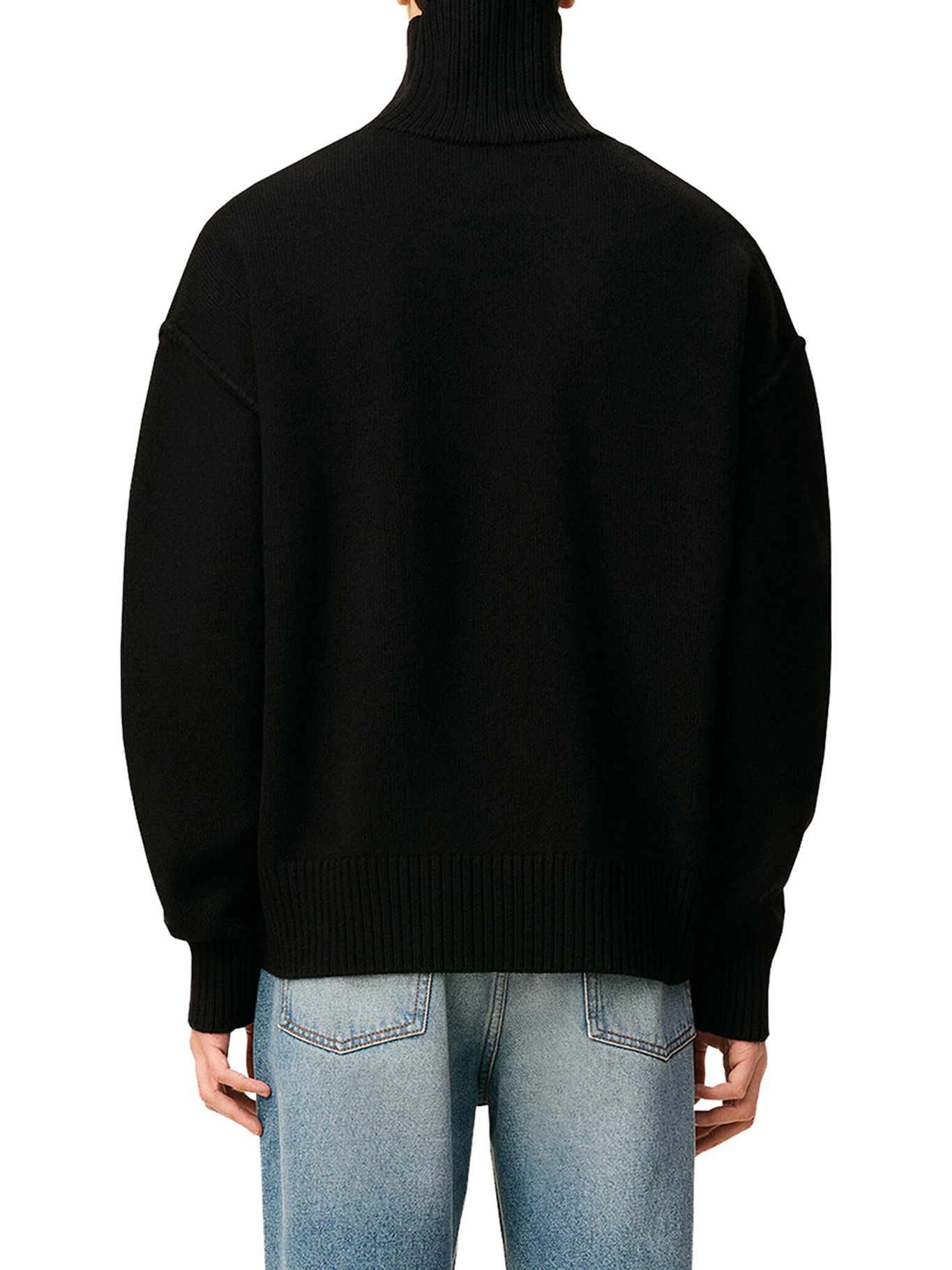 [Ami Paris] Knitwear FW26 UKS839018009 NOIR ROUGE