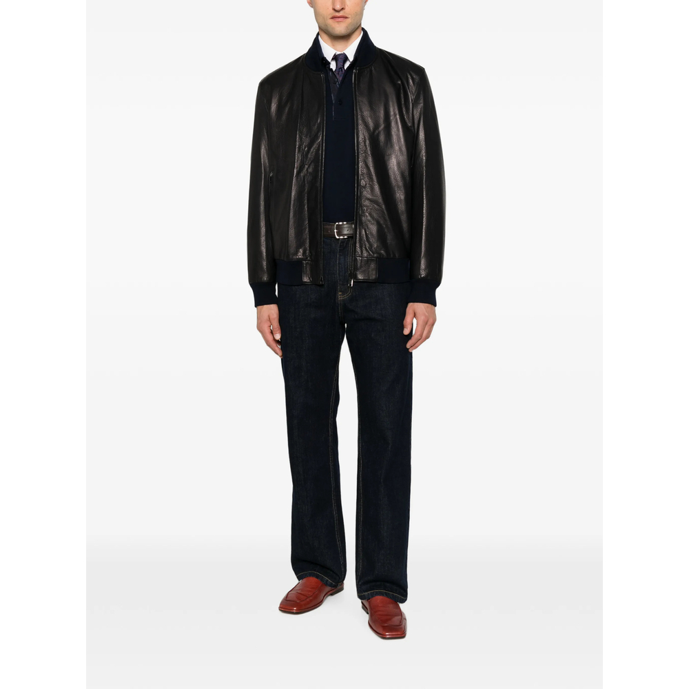 [BRIONI] Leather Jacket FW26 PLAD0L PD708 4000
