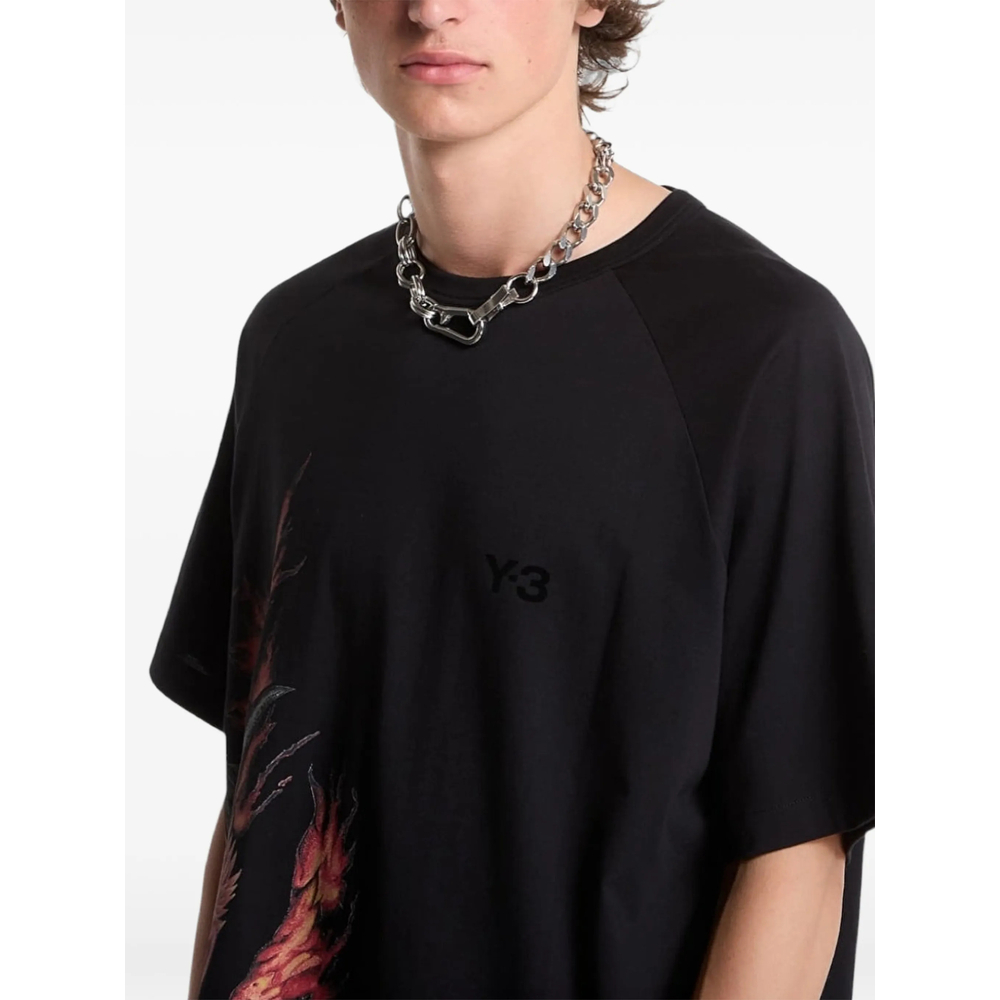 [Y-3] T-shirts Short Sleeve FW26 KQ8592  BLACK