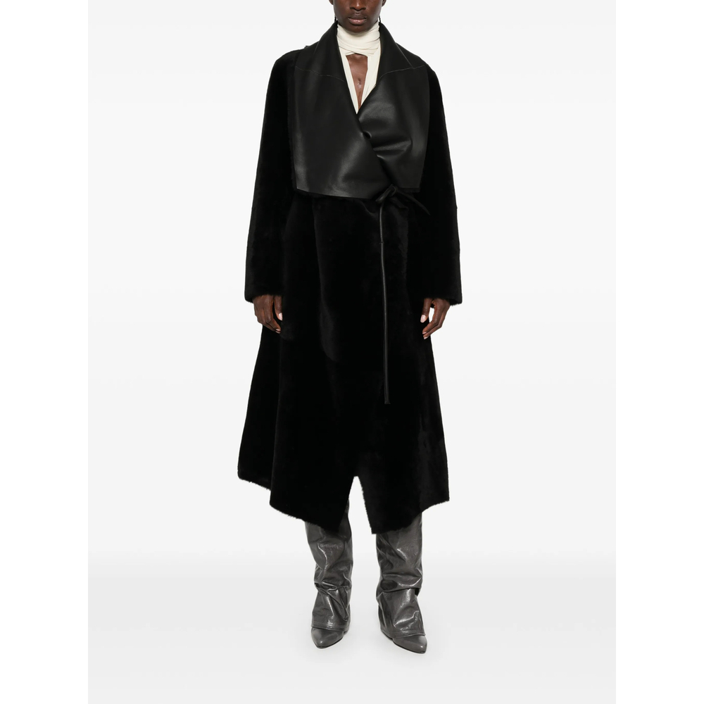 [Blancha] Leather Jacket FW26 26116-300  NERO