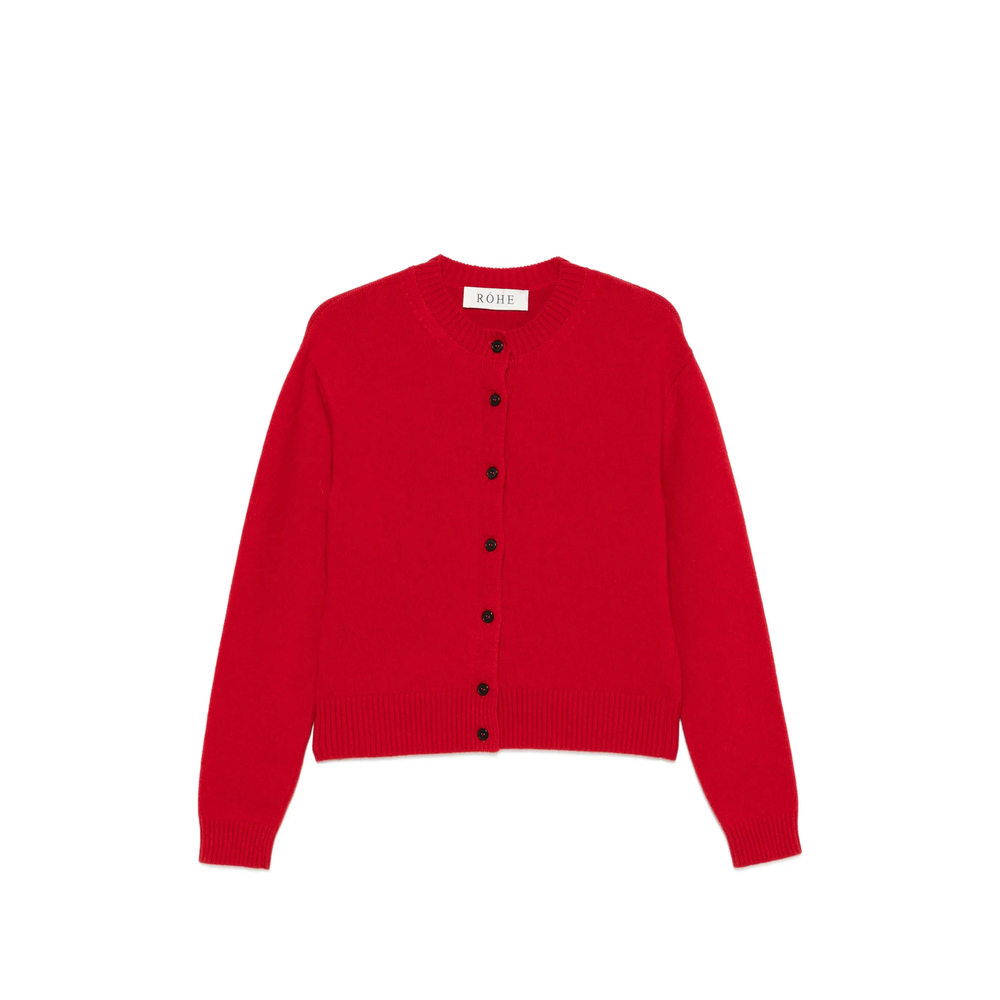 [ROHE] Cardigan FW26 420-23-356  RED