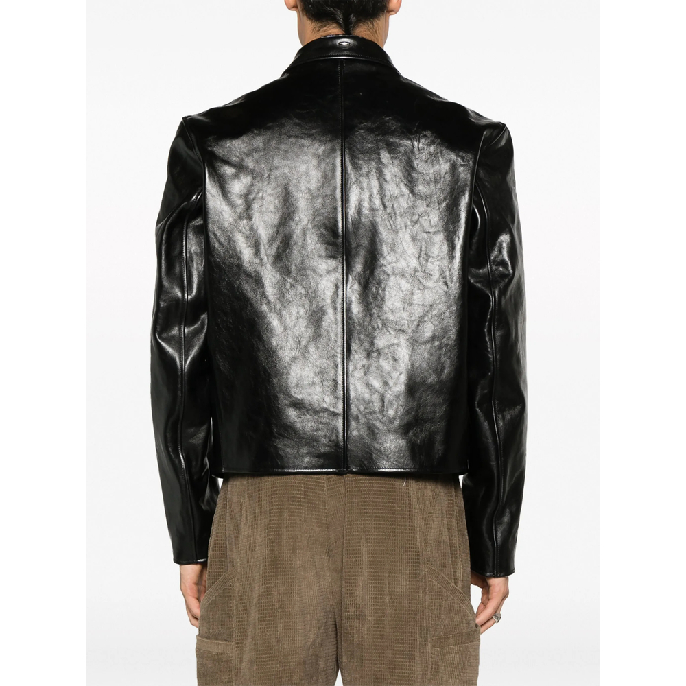 [Our Legacy] Leather Jacket FW26 M4239MTD  BLACK