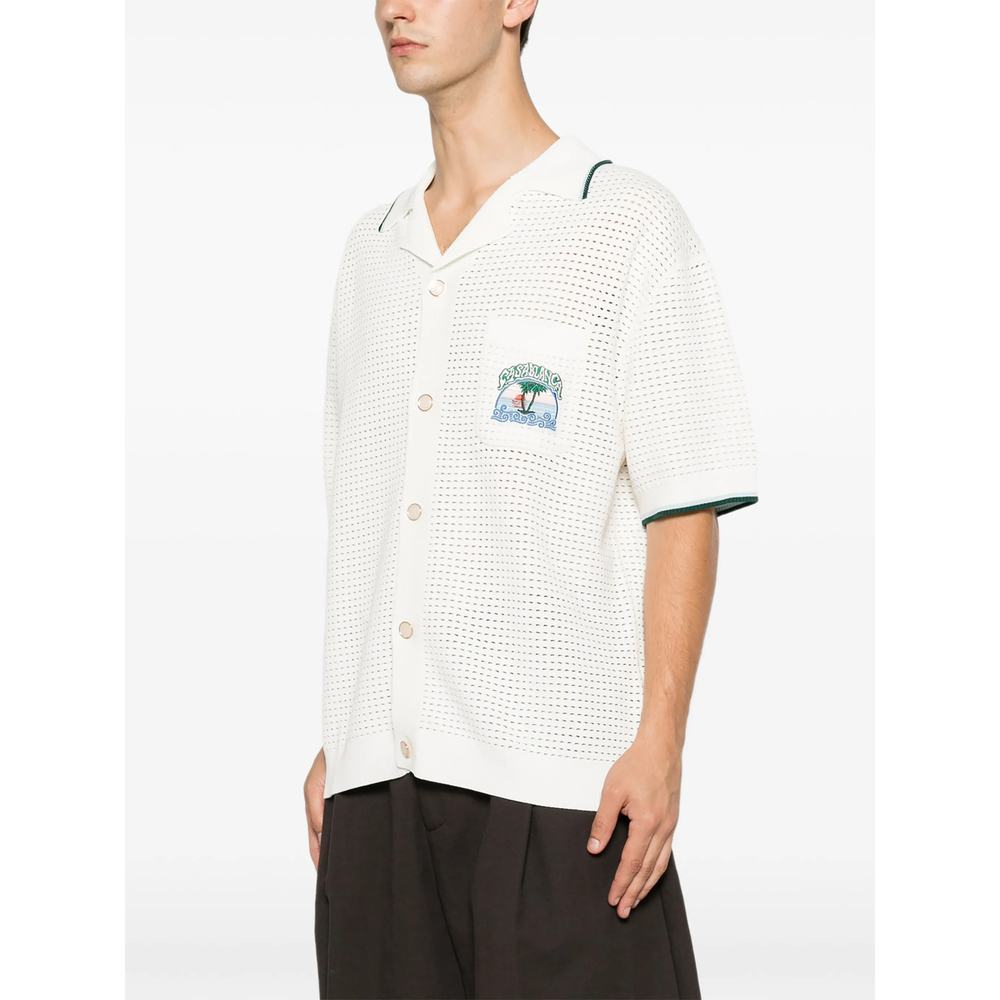 [Casablanca] Shirts Short Sleeve FW26 PF26-KW-1413 01 PALM