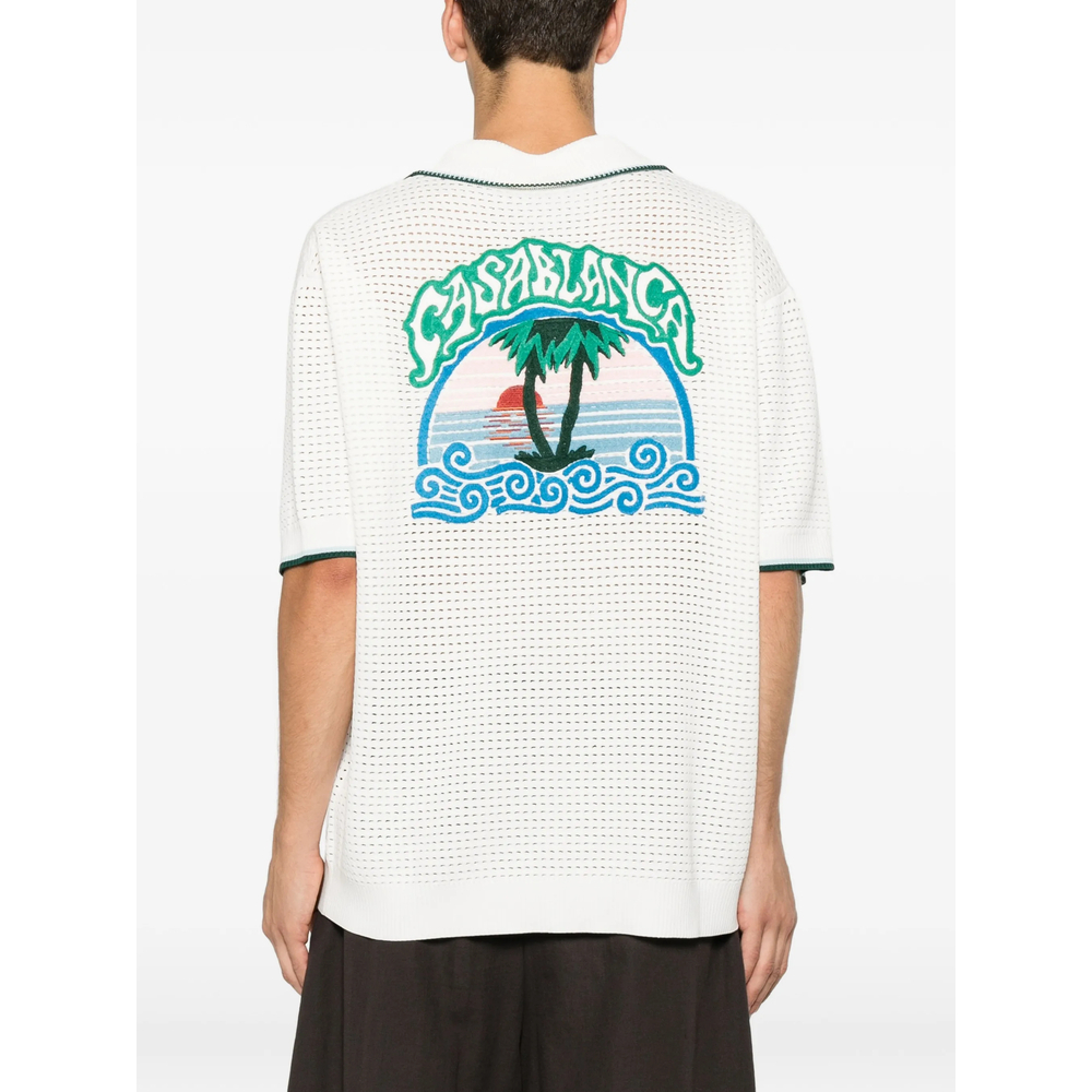 [Casablanca] Shirts Short Sleeve FW26 PF26-KW-1413 01 PALM