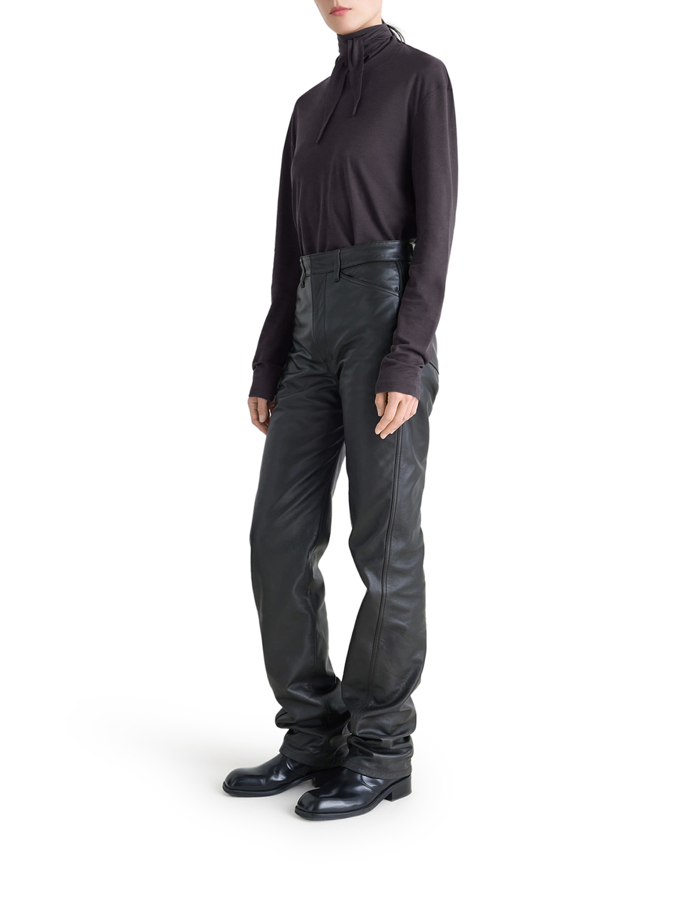 [LEMAIRE] T-shirts Long Sleeve FW26 TS0049LJ1025GY006 BASALT