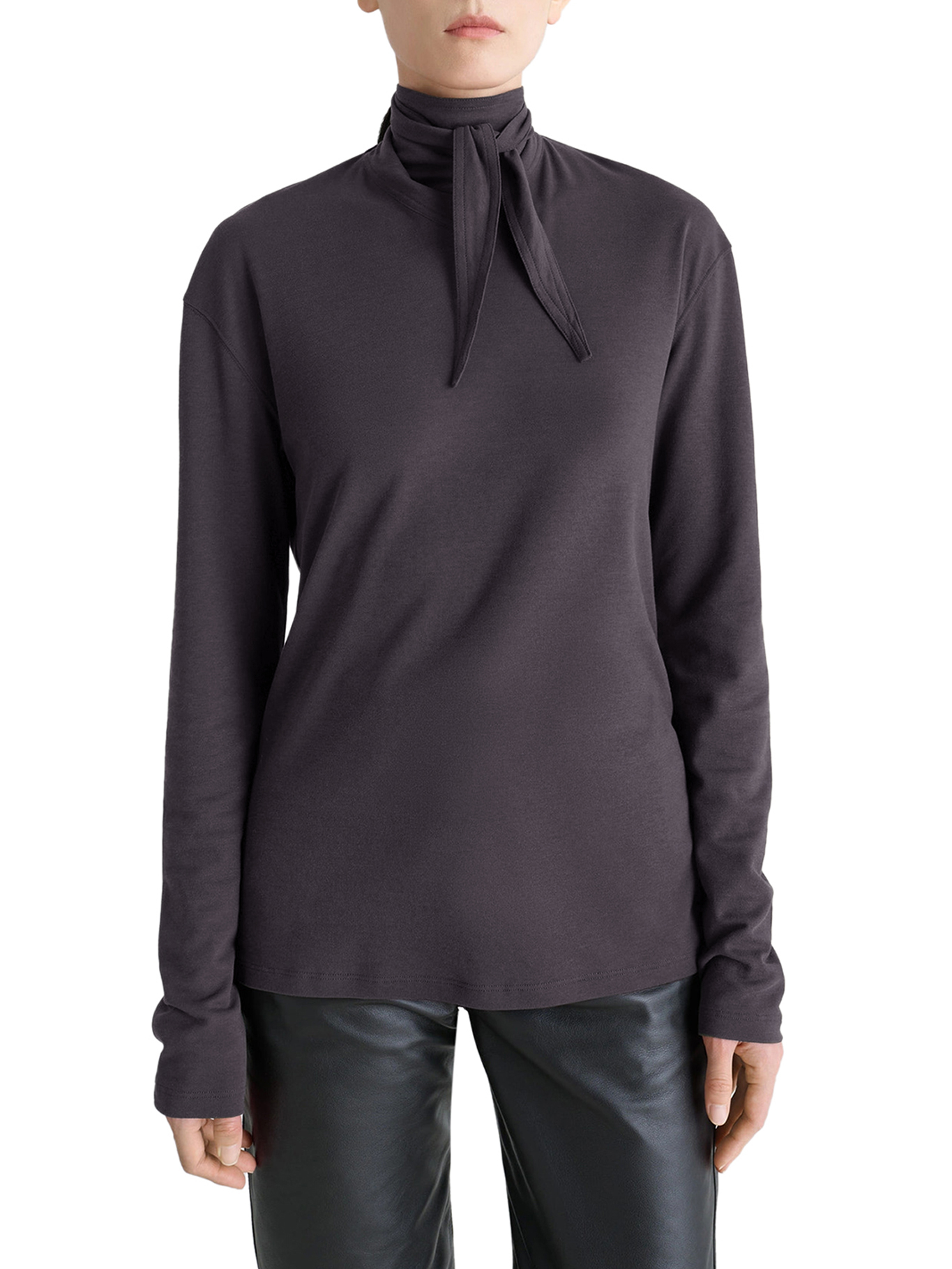 [LEMAIRE] T-shirts Long Sleeve FW26 TS0049LJ1025GY006 BASALT