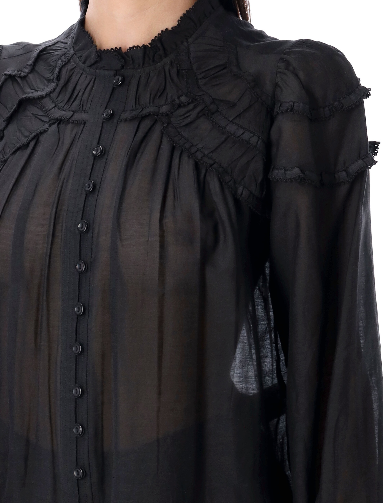 [Marant Etoile] Blouse FW26 HT0681FBB3J04E01BK