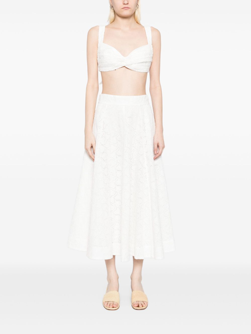 [Zimmermann] Midi skirt SS25 2540SR251IVO
