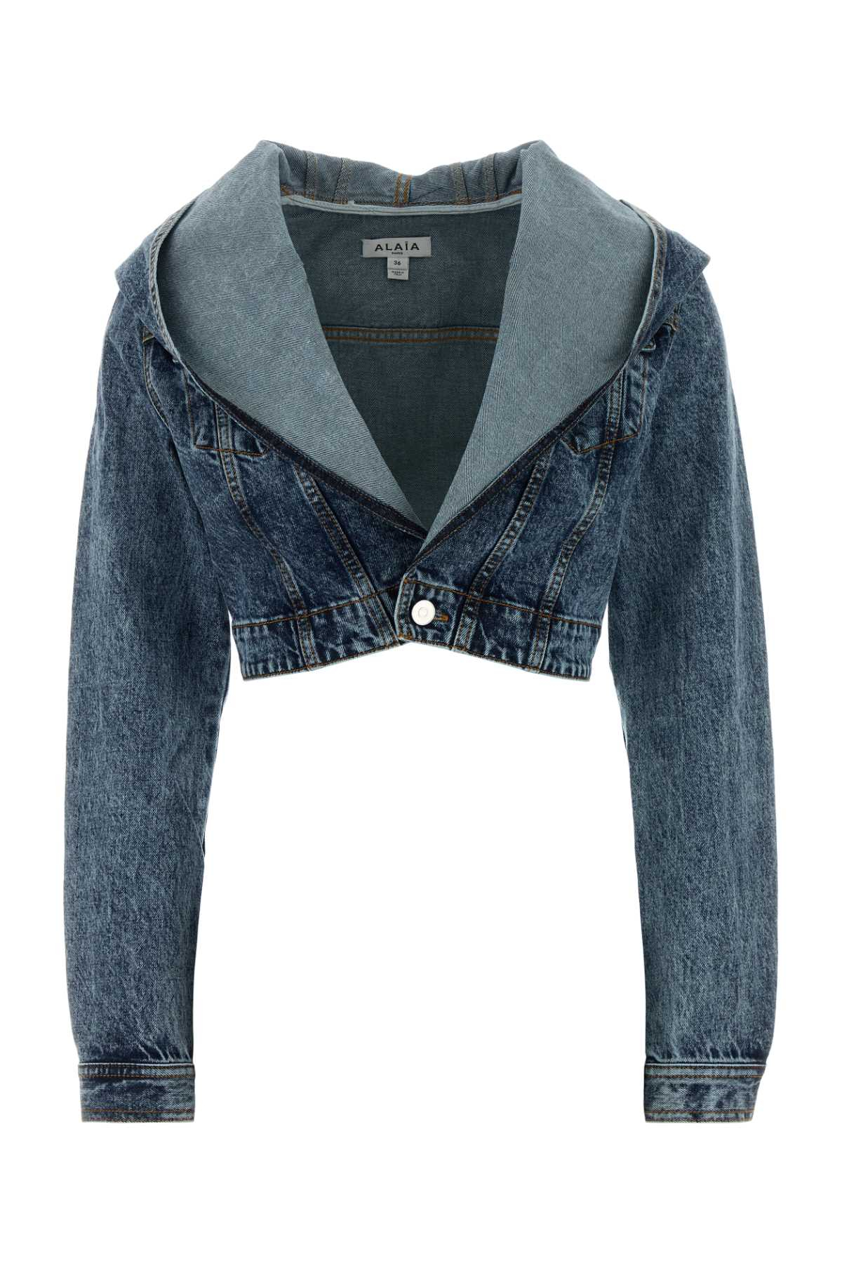 [Alaia] Denim Jacket SS26 AA9V0306T535C 524