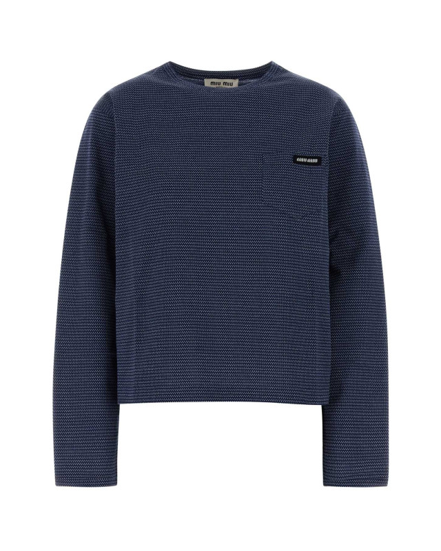 [Miu Miu] T-shirts Long Sleeve SS26 MJLA47SOOO19J4 F0X32