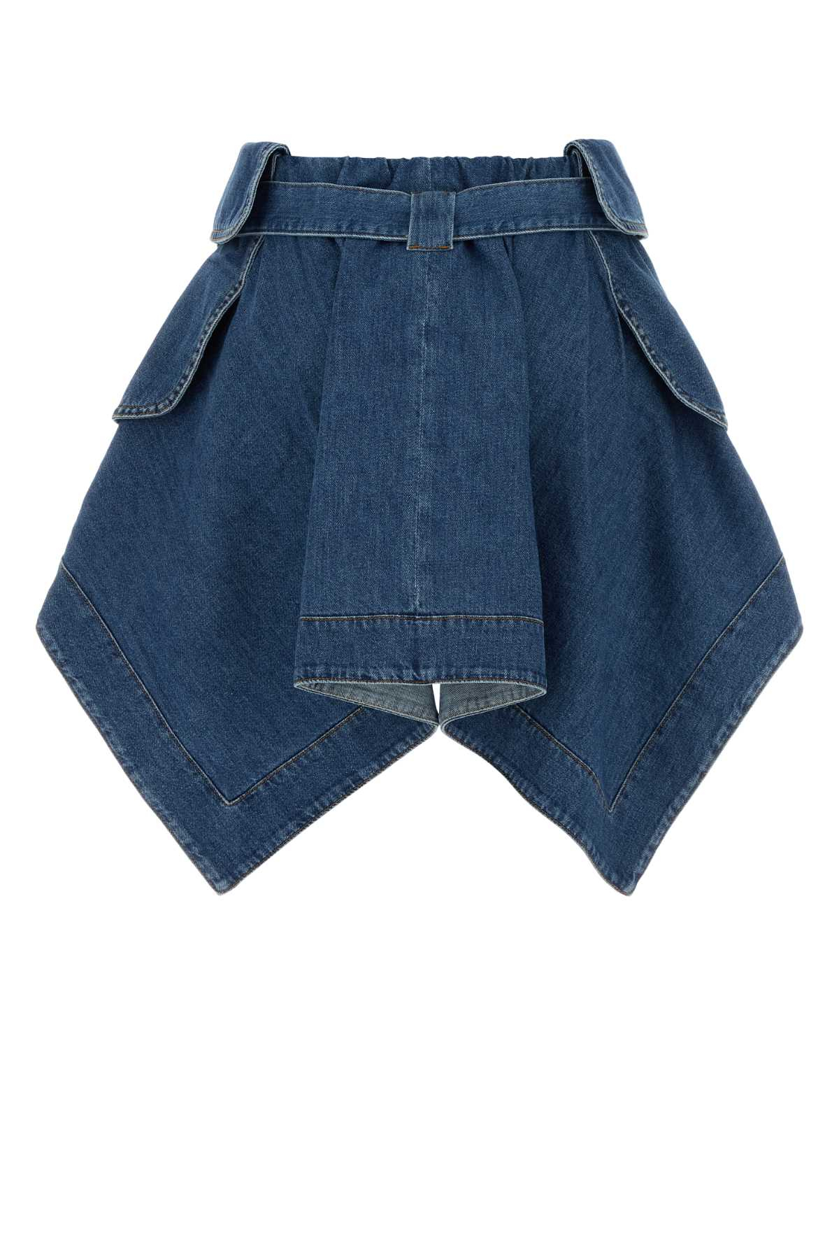 [Loewe] Mini skirt SS26 S540Y1EX03 LIGHTBLUE