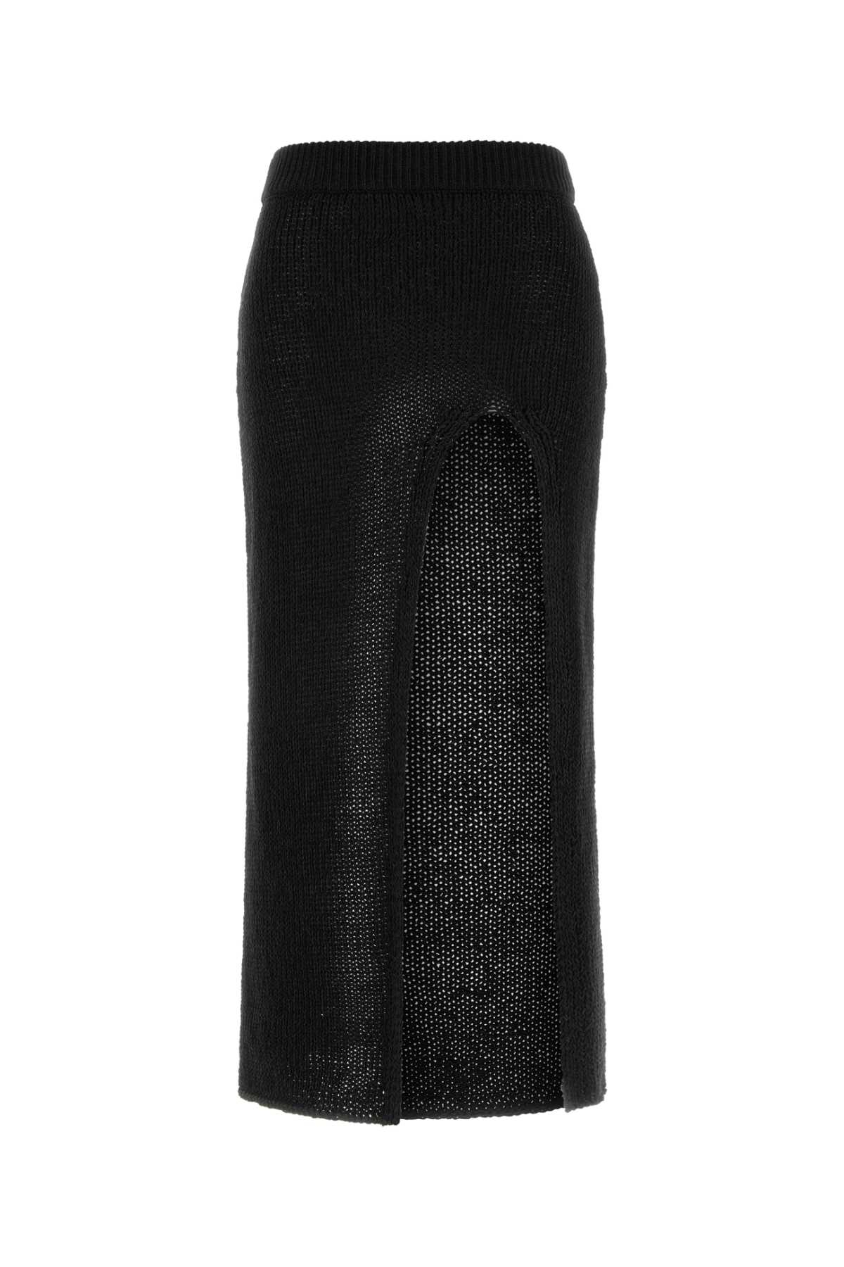 [Alanui] Long skirt SS26 LWHL02CR26KNI0011010 BLACK
