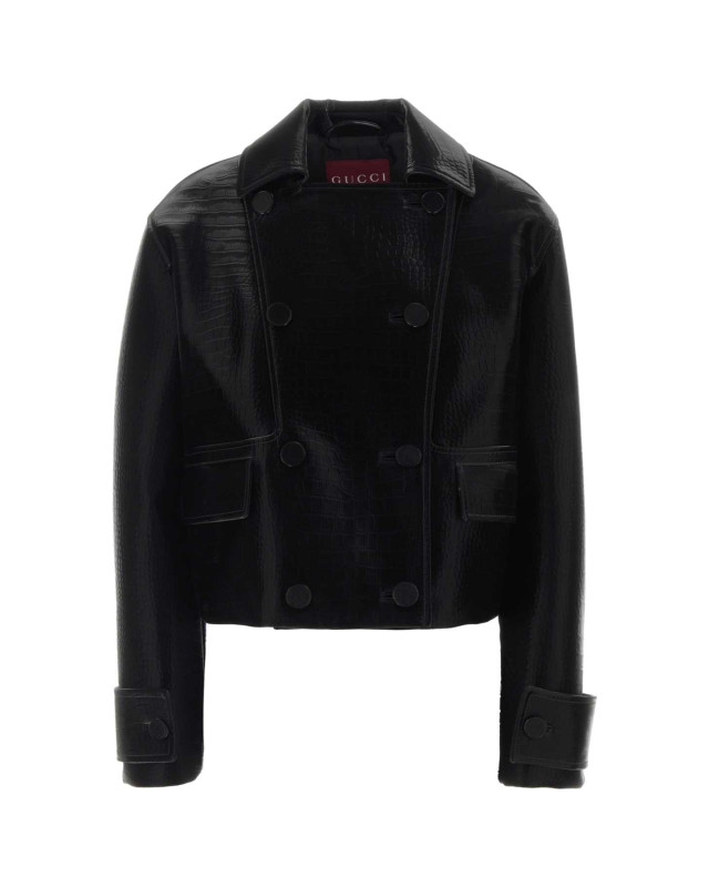 [Gucci] Leather Jacket SS26 848172XNBAA 1000