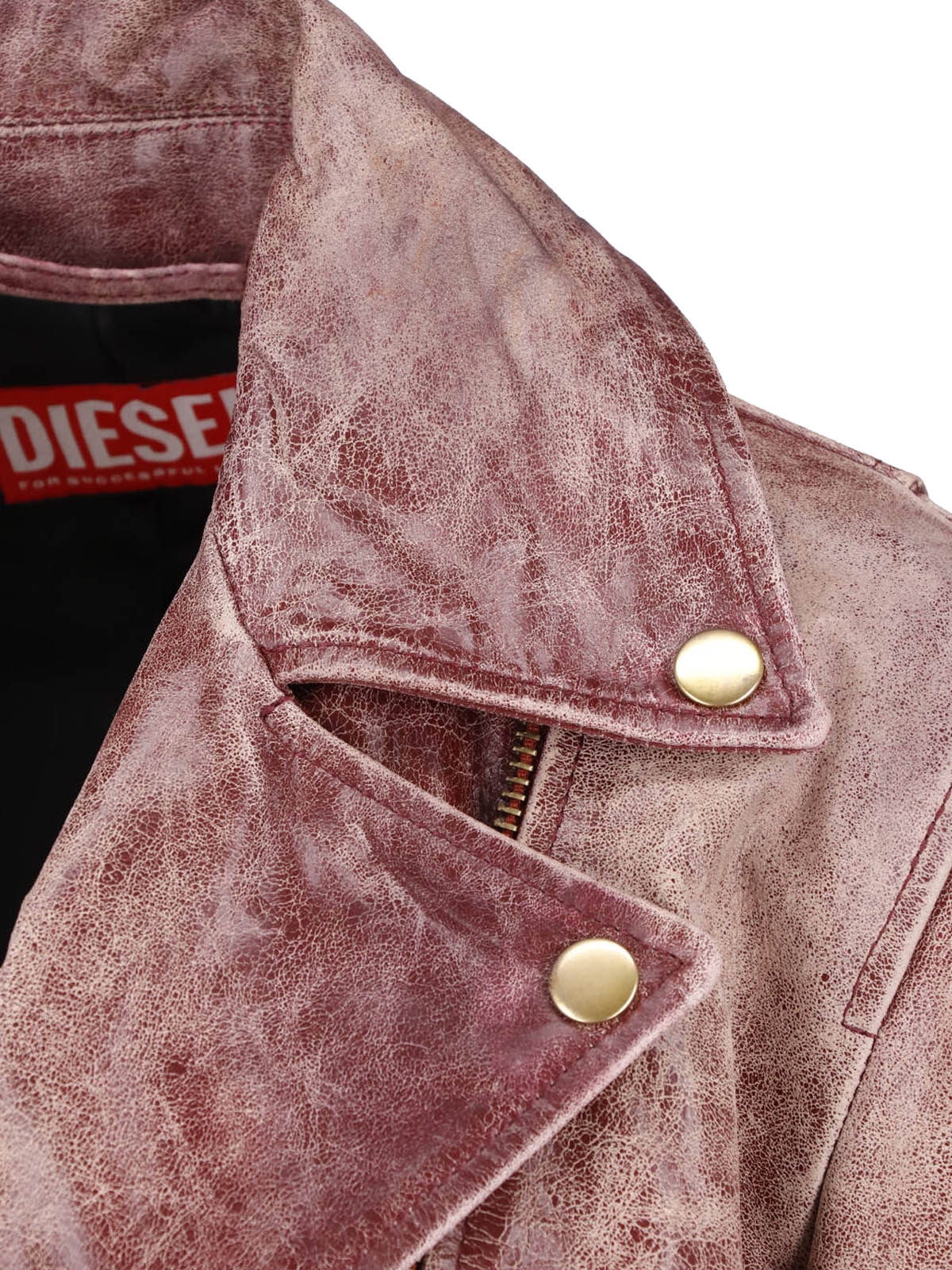 [Diesel] Leather Jacket FW26 A24067 0CJCM7GD
