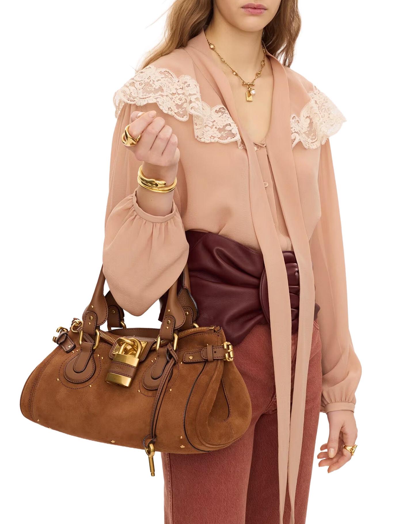 [Chloe] Shoulder bag FW26 CH26AS802S77206 VINTAGE BROWN