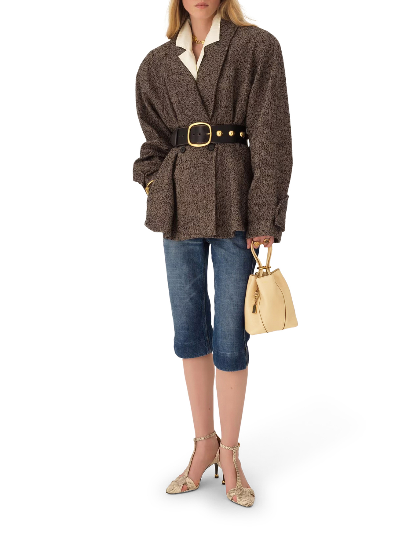 [Chloe] Cross body bag FW26 CH25SS812N84086 PETAL BEIGE