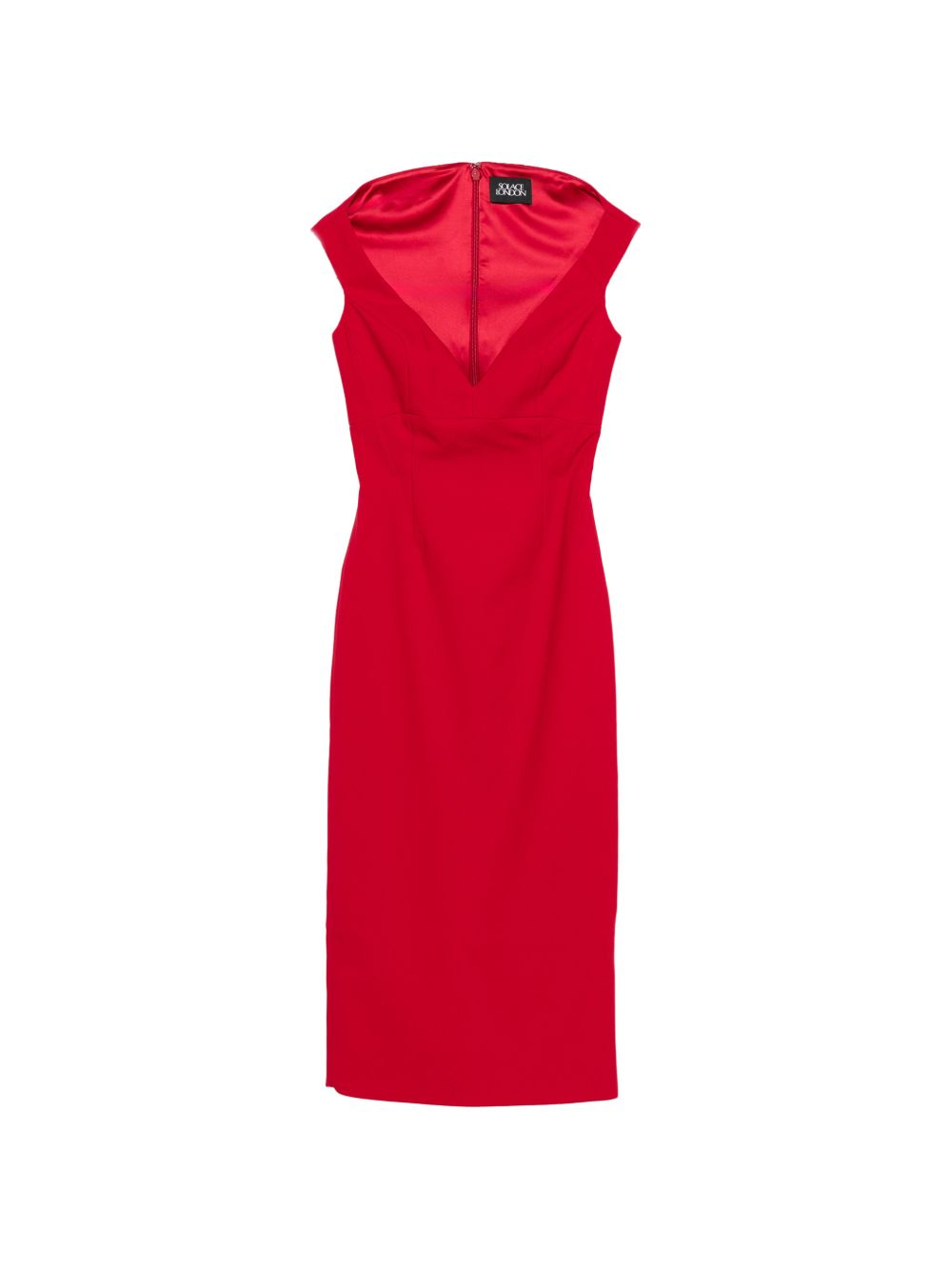 [Solace London] Sleeveless dress SS26 OS47051RED