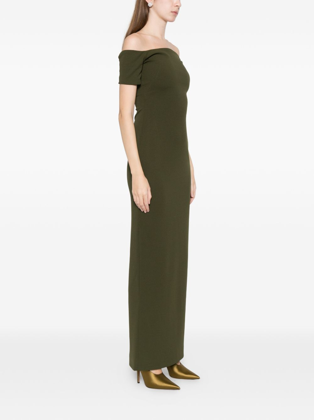 [Solace London] Sleeveless dress SS26 OS46026DARKOLIVE