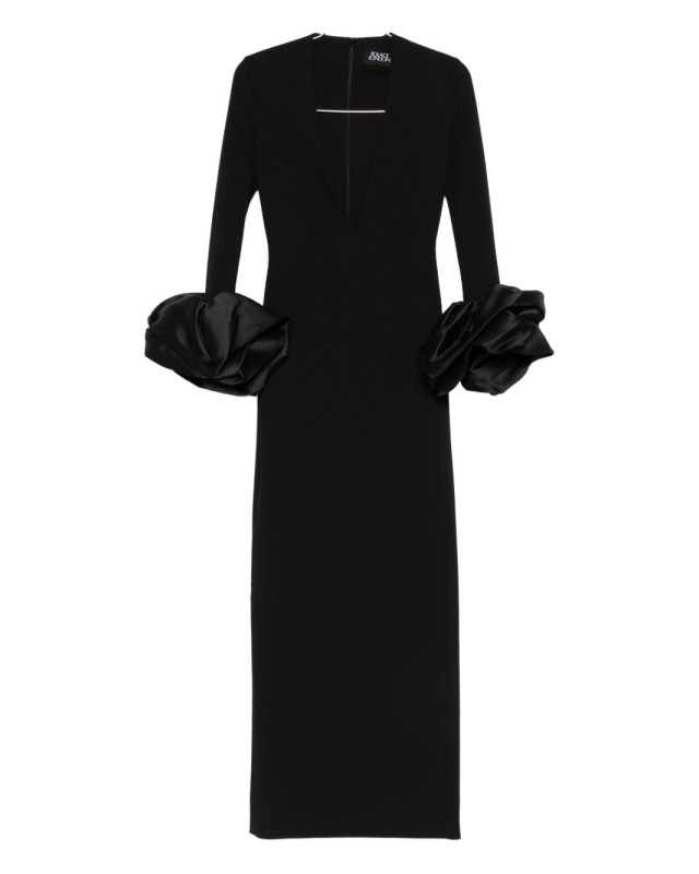 [Solace London] Long sleeve dress SS26 OS46050BLACK