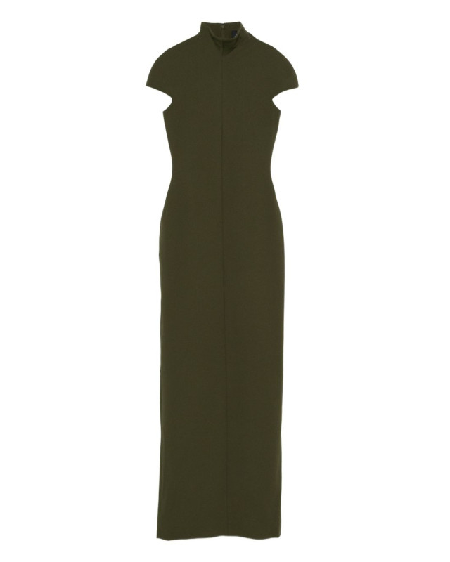 [Solace London] Short sleeve dress SS26 OS46037DARKOLIVE
