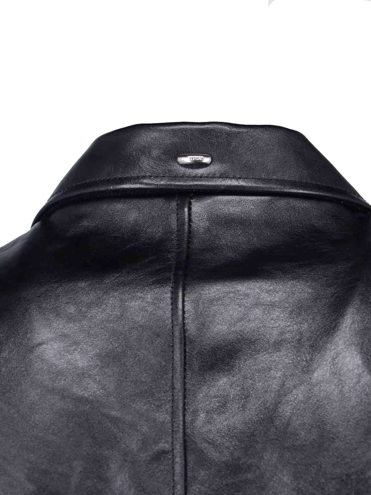 [Our Legacy] Leather Jacket FW26 M4239MTDTOP DYED BLACK LEATHER