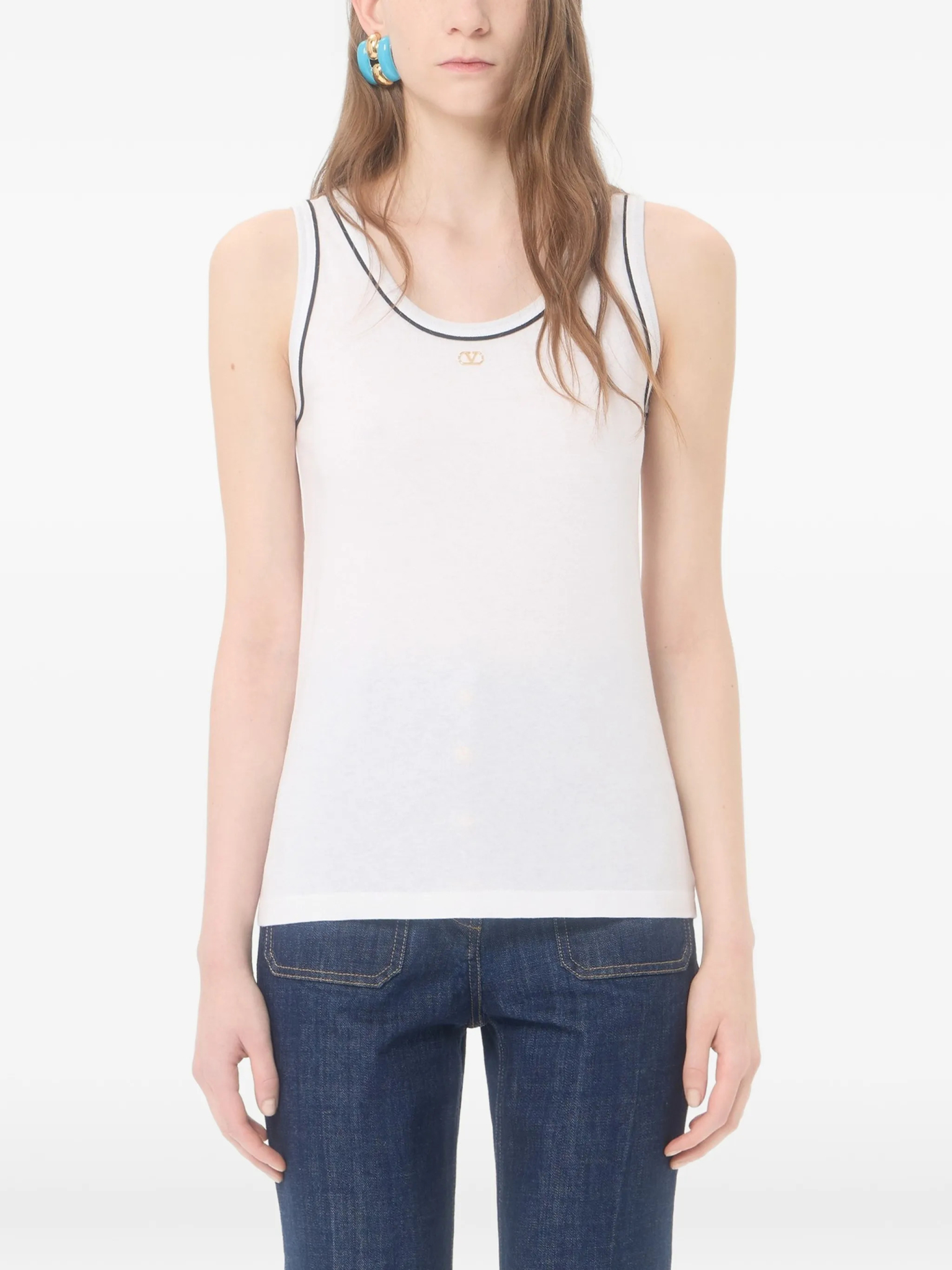 [Valentino Garavani] Tank top FW26 9B3MC02QAA50NI