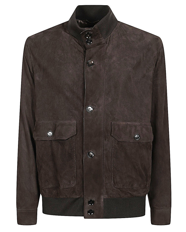 [BRIONI] Leather Jacket SS26 PLCU0LPD7142121
