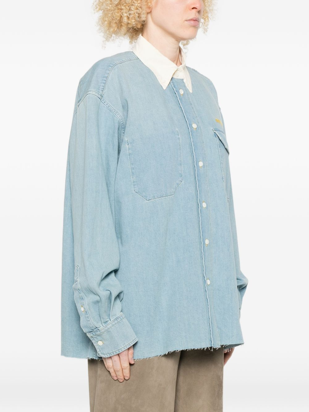 [Miu Miu] Shirts Long Sleeve SS26 GWC1341823F0013