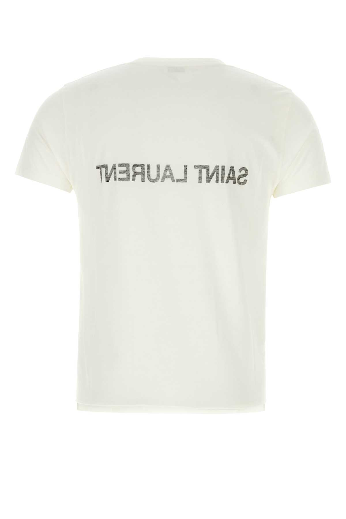 [Saint Laurent] T-shirts Short Sleeve SS26 663278Y37AW 9744