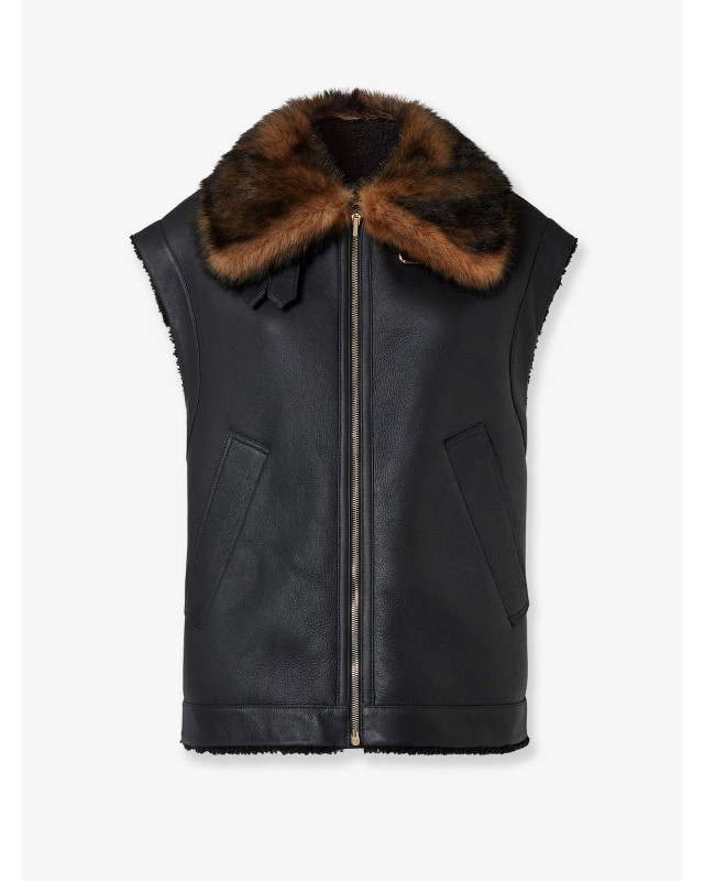 [Fendi] Leather Jacket FW25 FM5434AHBDF0GME