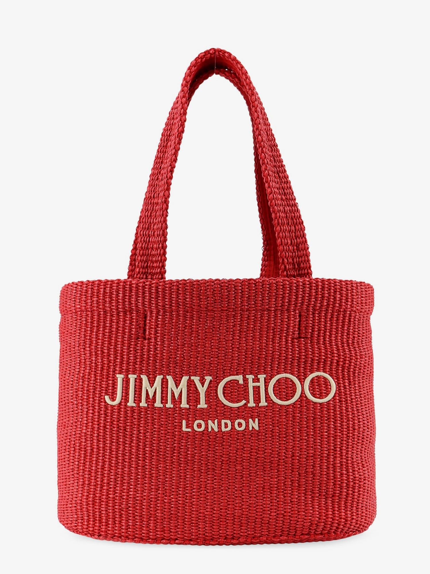 [Jimmy Choo] Tote bag SS26 BEACHTOTEEWMJYNRUBYREDLIGHTGOLD