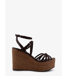 [Jimmy Choo] Sandals SS26 NYRA100ZKNCHOCOLATECOFFEE