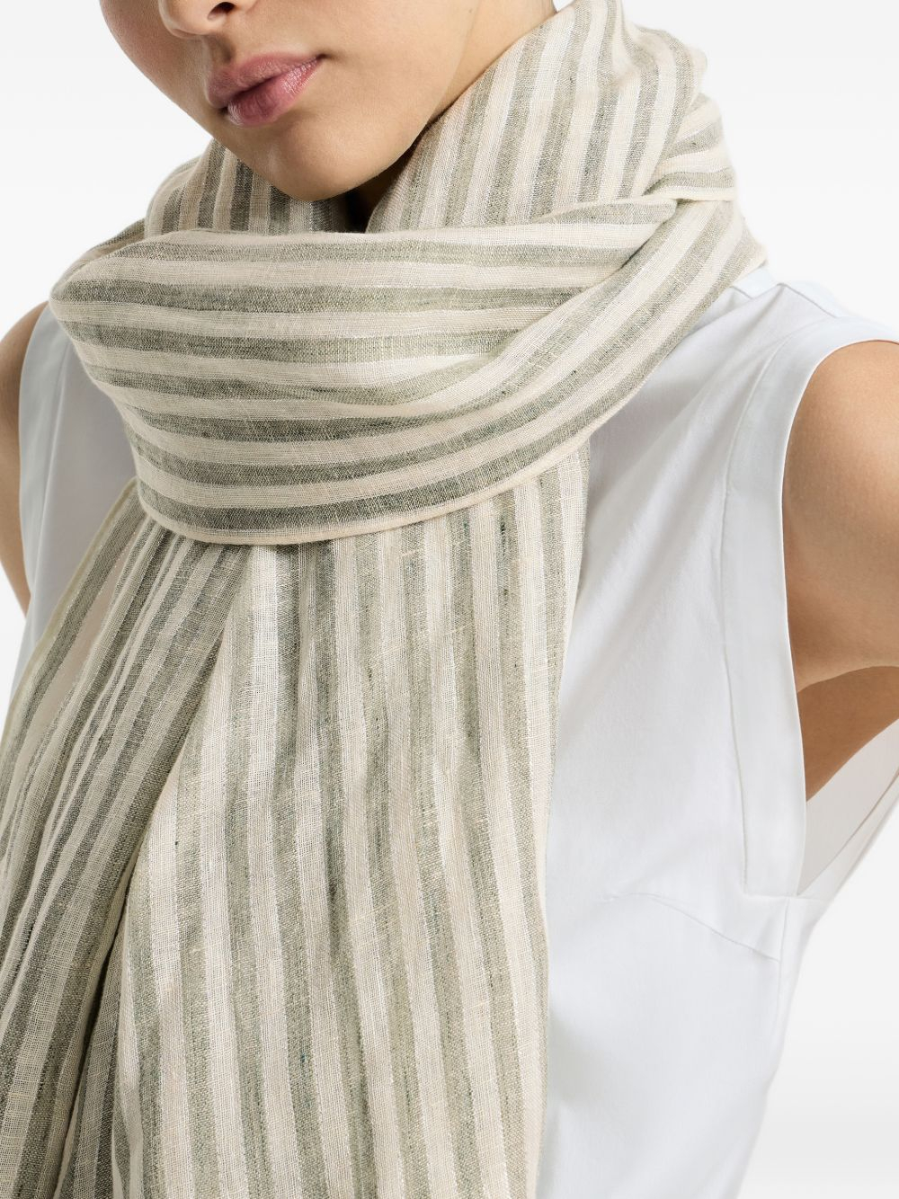[Brunello Cucinelli] Scarf SS26 MSCDAGL70CMU90