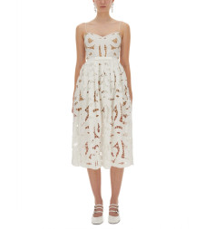 [Self-portrait] Sleeveless dress FW25 PF25-013M-W_WHITE