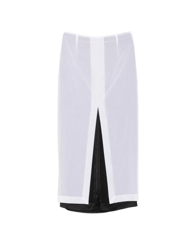[THE ROW] Long skirt FW26 11040 W5065 WHT