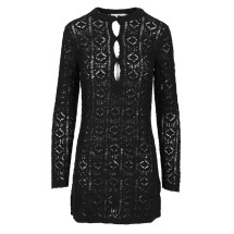 [LOULOU STUDIO] Long sleeve dress SS25 EVANBLACK