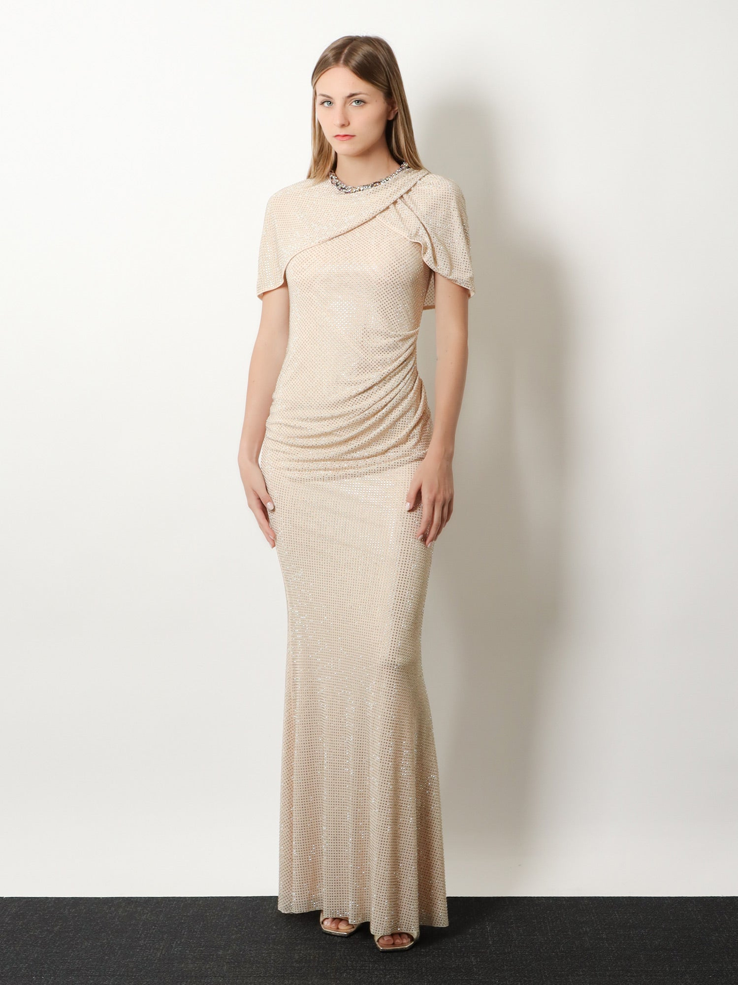 [SELF PORTRAIT] Dress SS26 RS26502XCHCHAMPAGNE