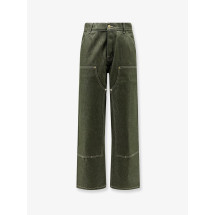 [WALK IN PARIS] Trousers SS26 GREENDENIMDOUBLEKNEEGREEN