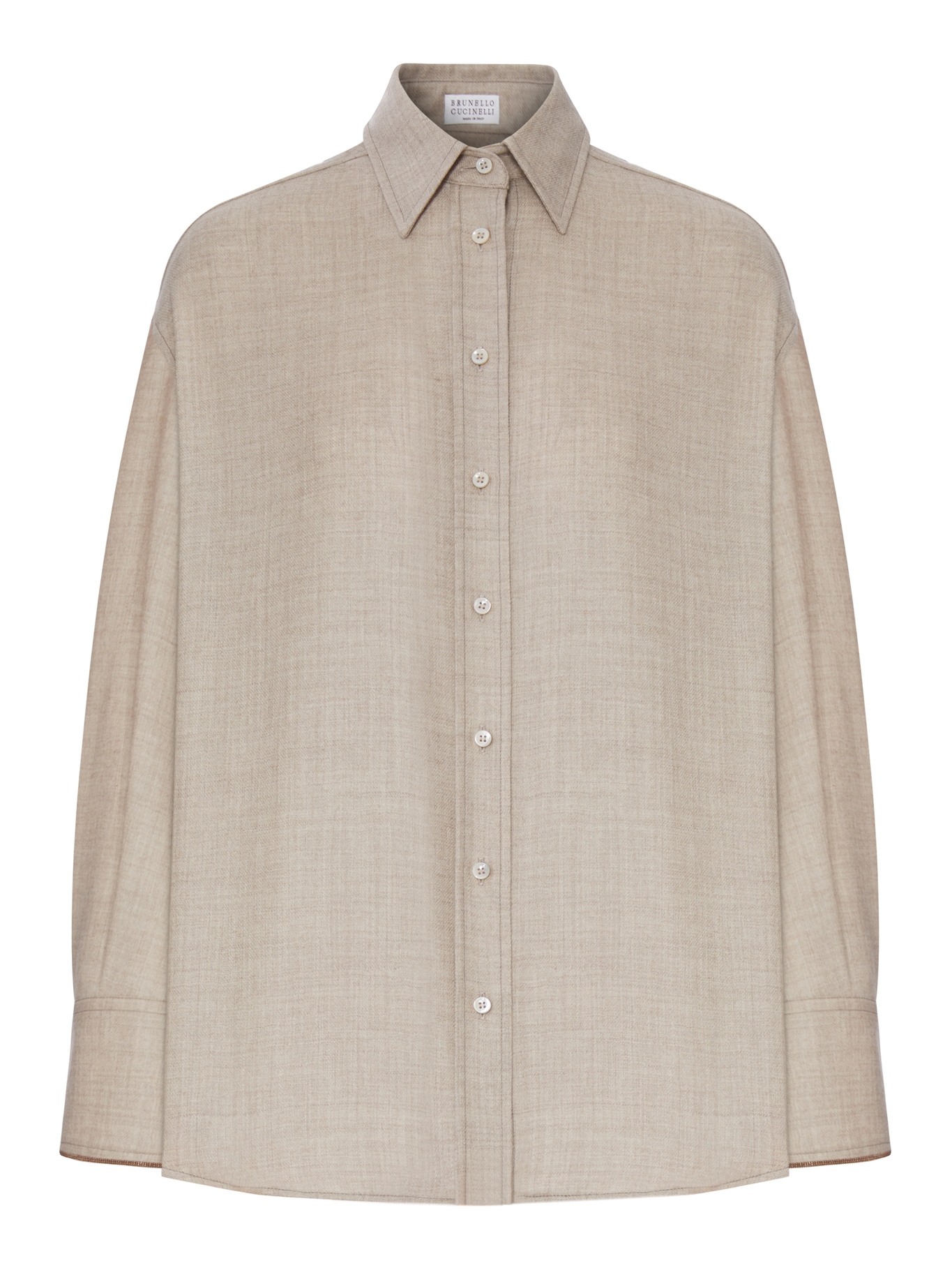 [Brunello Cucinelli] Shirts Long Sleeve FW26 MP550M1M06C1131 BEIGE