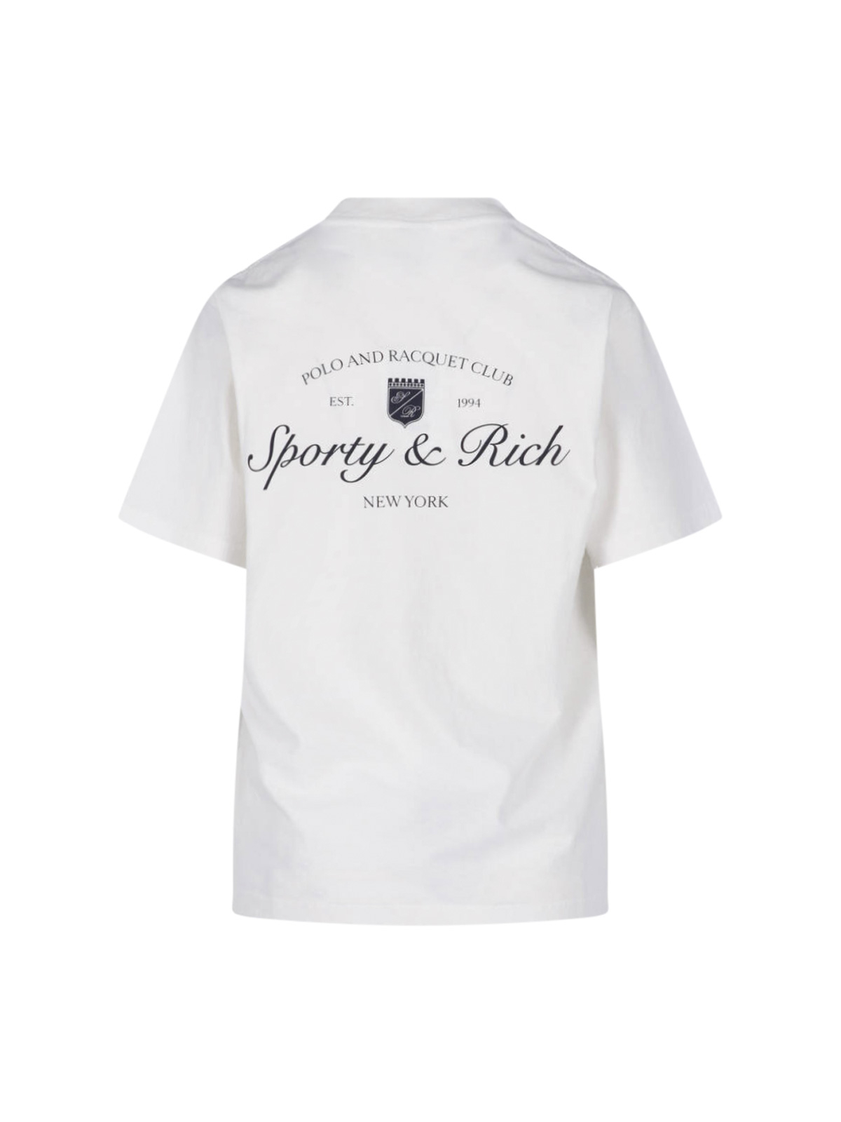[SPORTY & RICH] T-shirts Short Sleeve SS26 TO11975325WH01WHITE NAVY