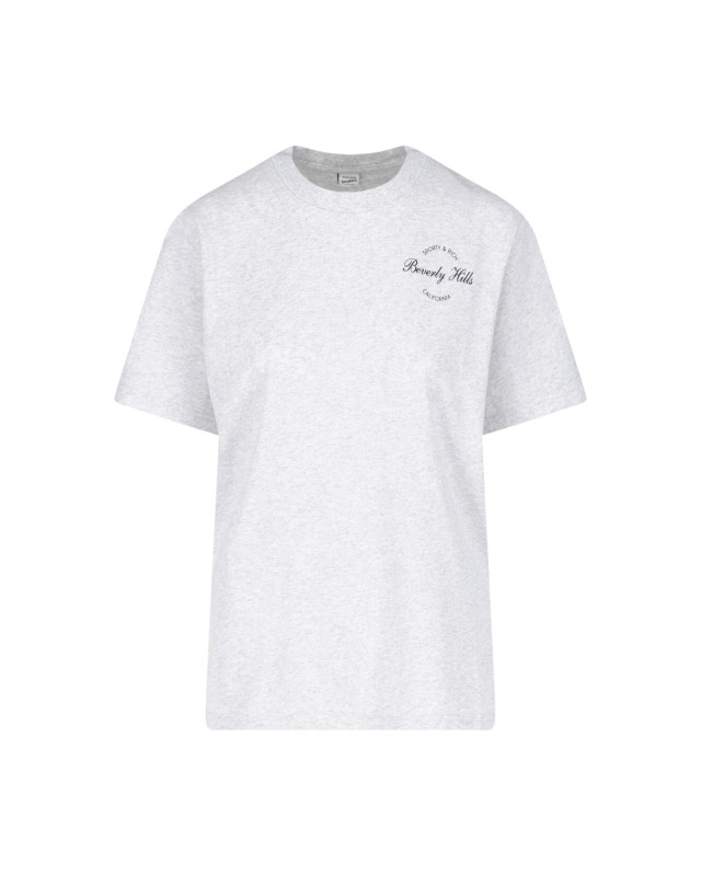 [SPORTY & RICH] T-shirts Short Sleeve SS26 TO11976257GY03HEATHER GRAY NAVY