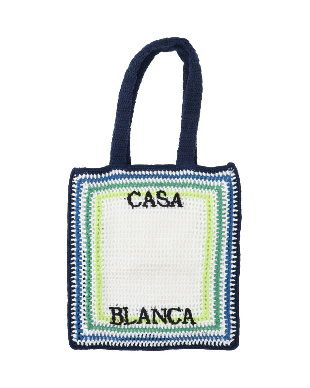 [Casablanca] Tote bag SS26 A SP26 BAG 187 01 EX BCWHITE BLUE STRIPE