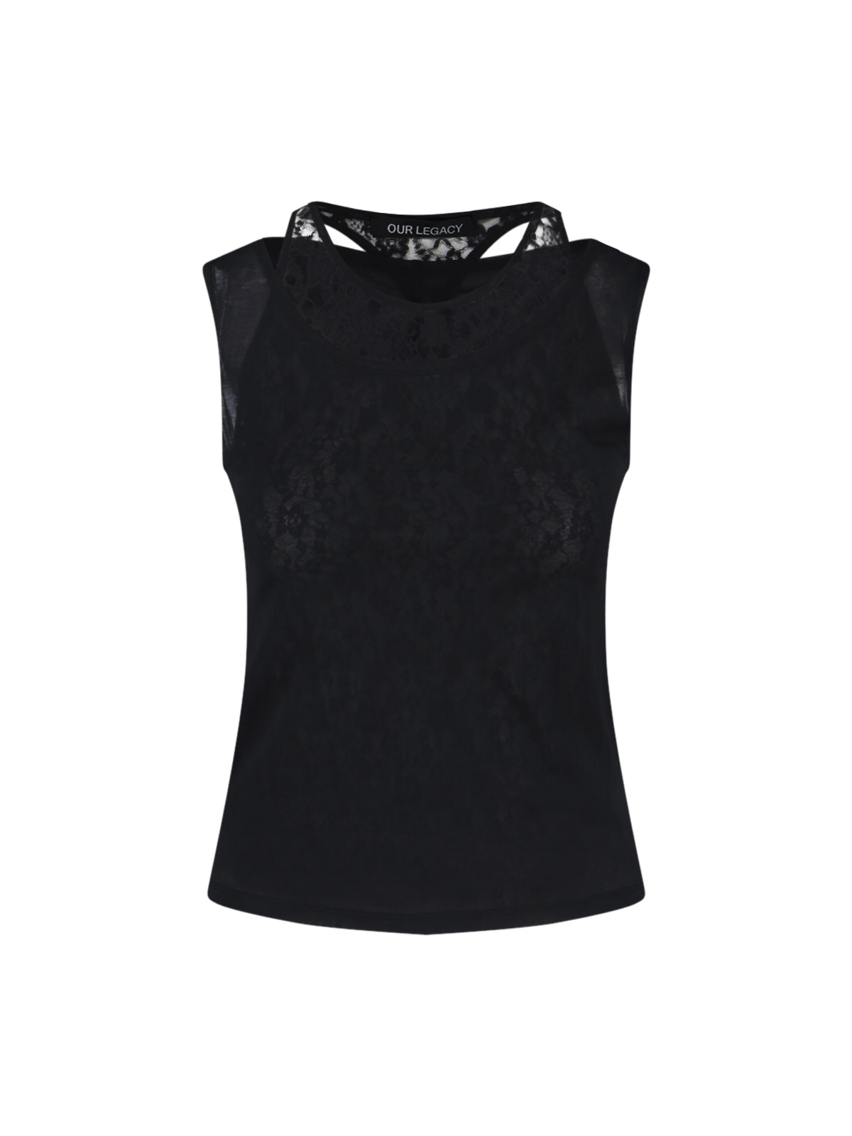 [Our Legacy] Tank top SS26 W2266SBBLACK STOCKING JERSEY
