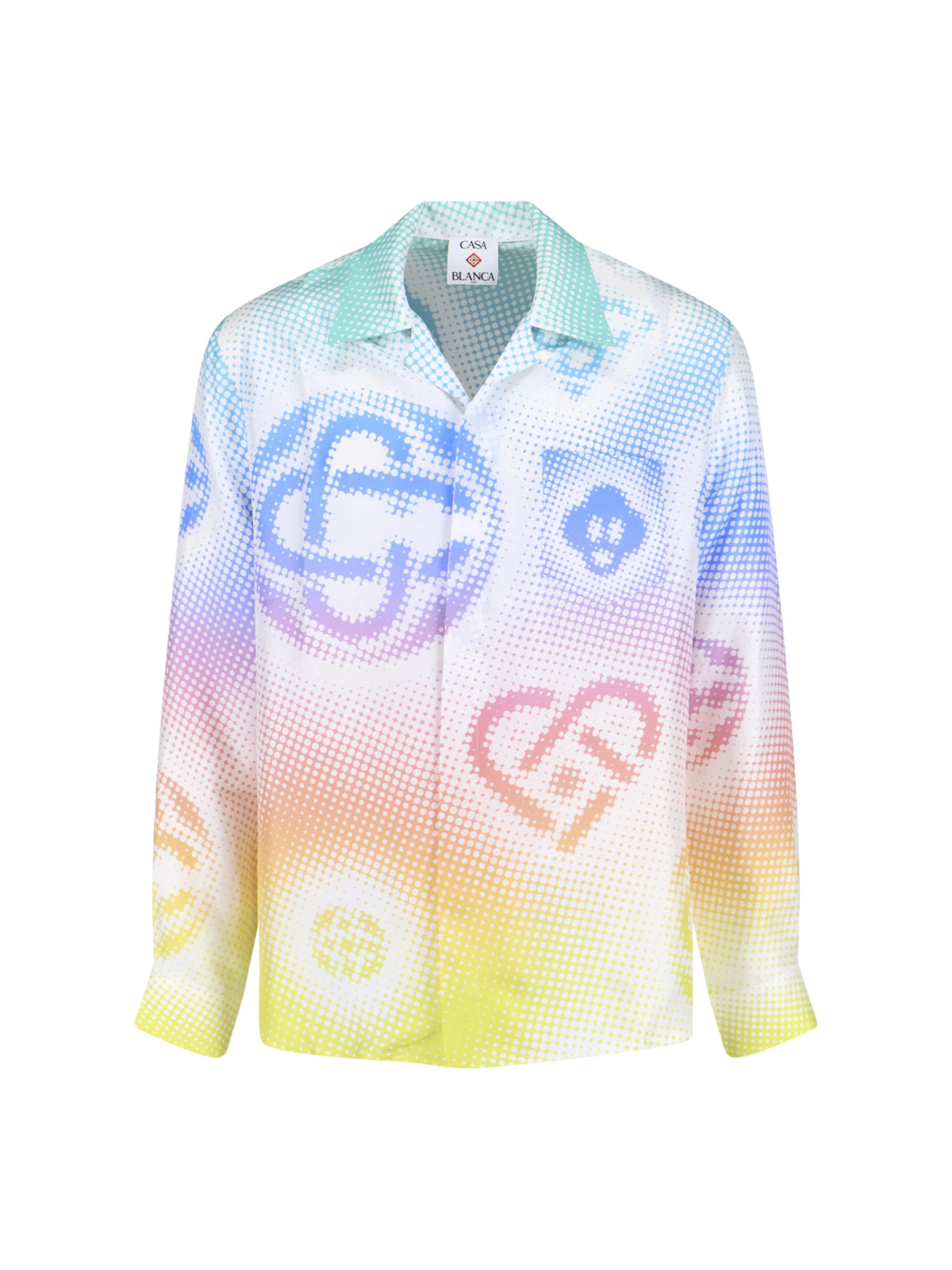 [Casablanca] Shirts Long Sleeve SS26 M SP26 SH 006 03HALFTONE REPEATS LOGO