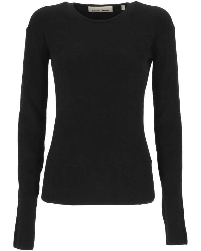 [Fear of God] T-shirts Long Sleeve FW25 192HO257801FWVINTAGE BLACK