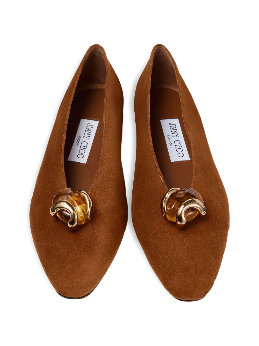 [Jimmy Choo] Flat shoes FW26 MARGOTFLATBSBTAN/AMBER