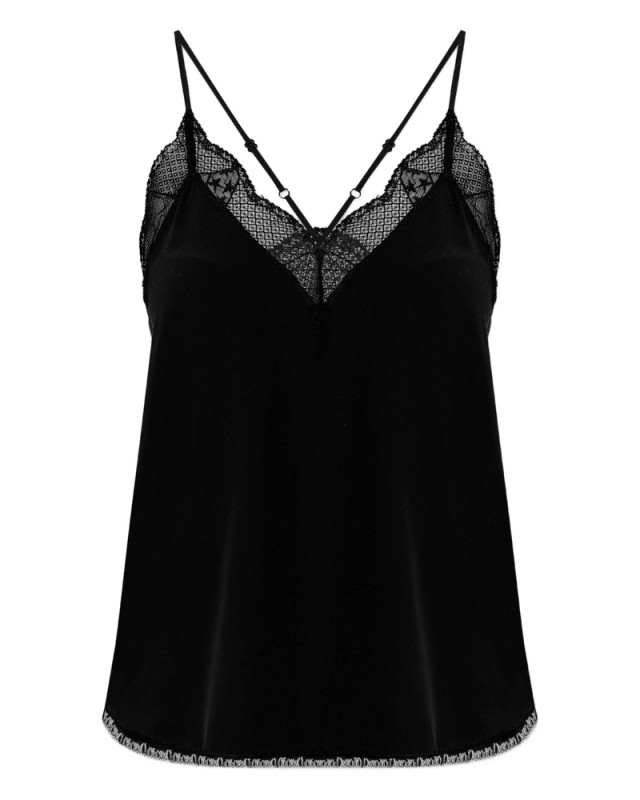 [Zadig & Voltaire] Tank top FW26 WWCR01313  BLACK