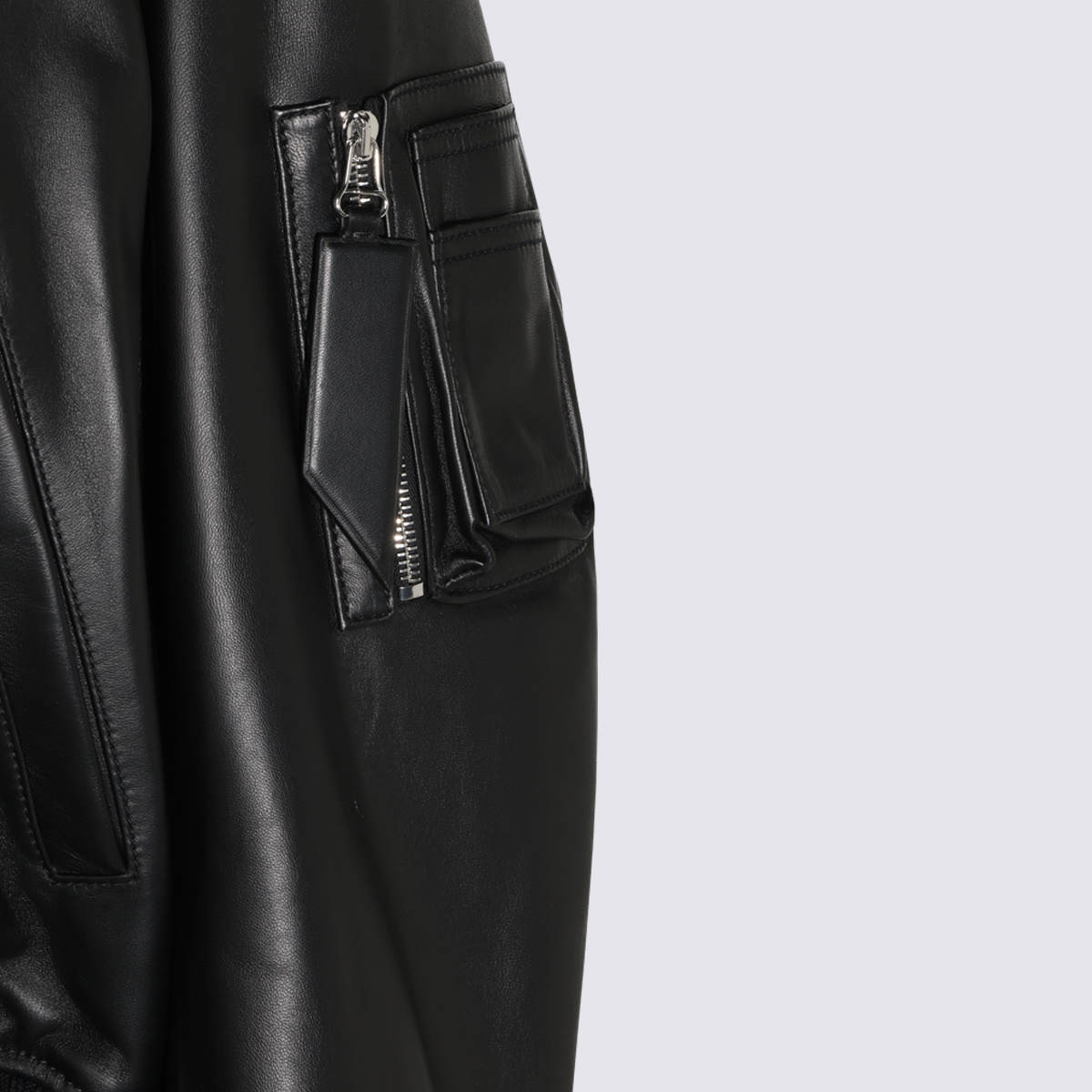 [The Attico] Leather Jacket FW26 261WCB00004LBT128AA100
