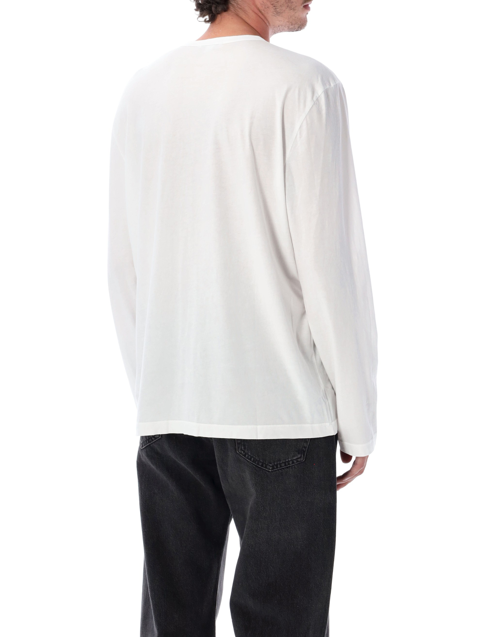 [JAMES PERSE] T-shirts Long Sleeve FW26 MLJ3351WHT